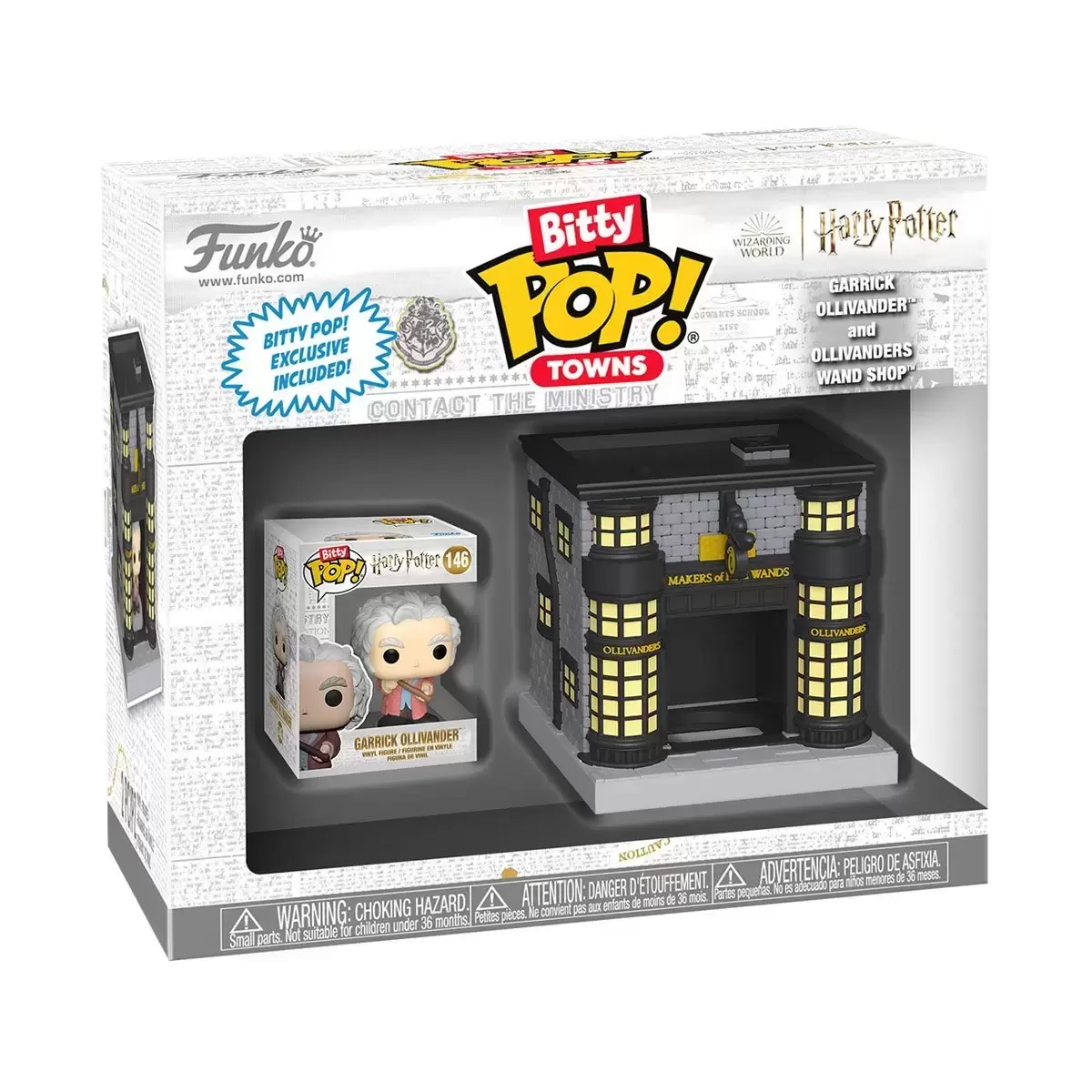 Bitty POP! - Town - Harry Potter Garrick Ollivander And Ollivander Wand Shop