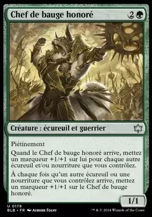 Bloomburrow - Chef de bauge honoré