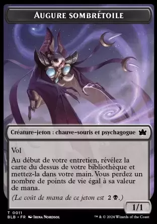 Bloomburrow - Jeton Augure sombrétoile