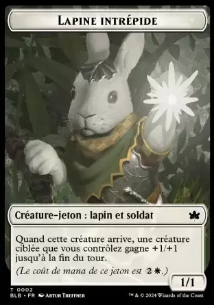 Bloomburrow - Jeton Lapine intrépide
