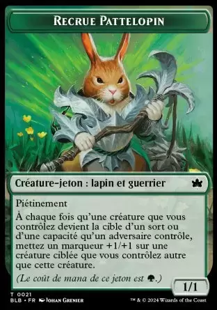 Bloomburrow - Jeton Recrue Pattelopin