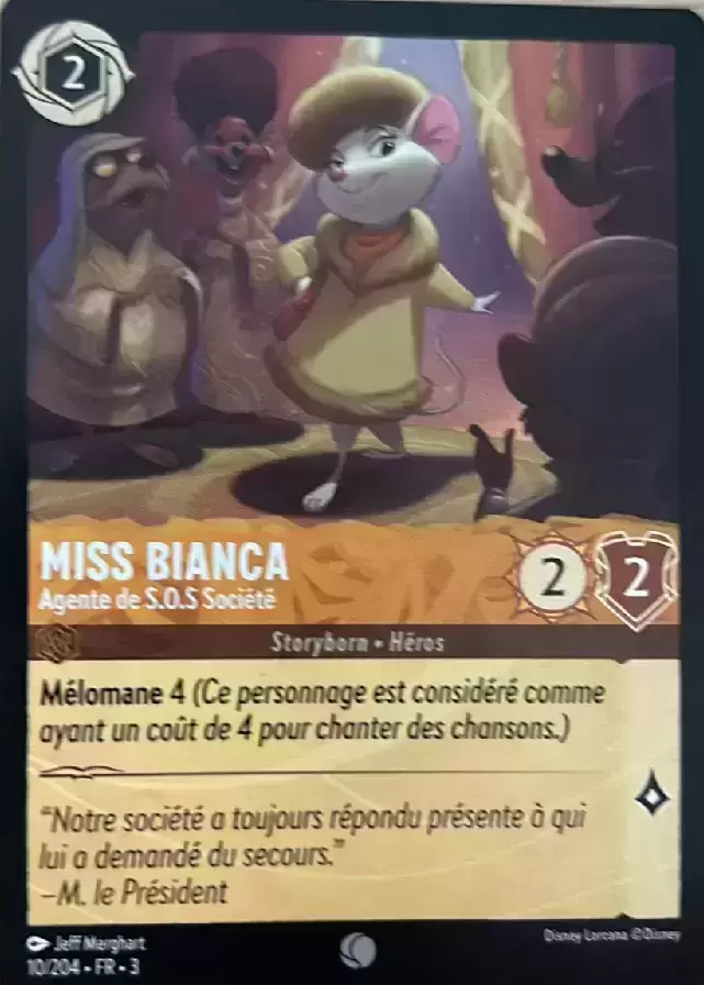Les Terres d\'Encres - Chapitre 3 - Miss Bianca - Agente de S.O.S Société - Brillante