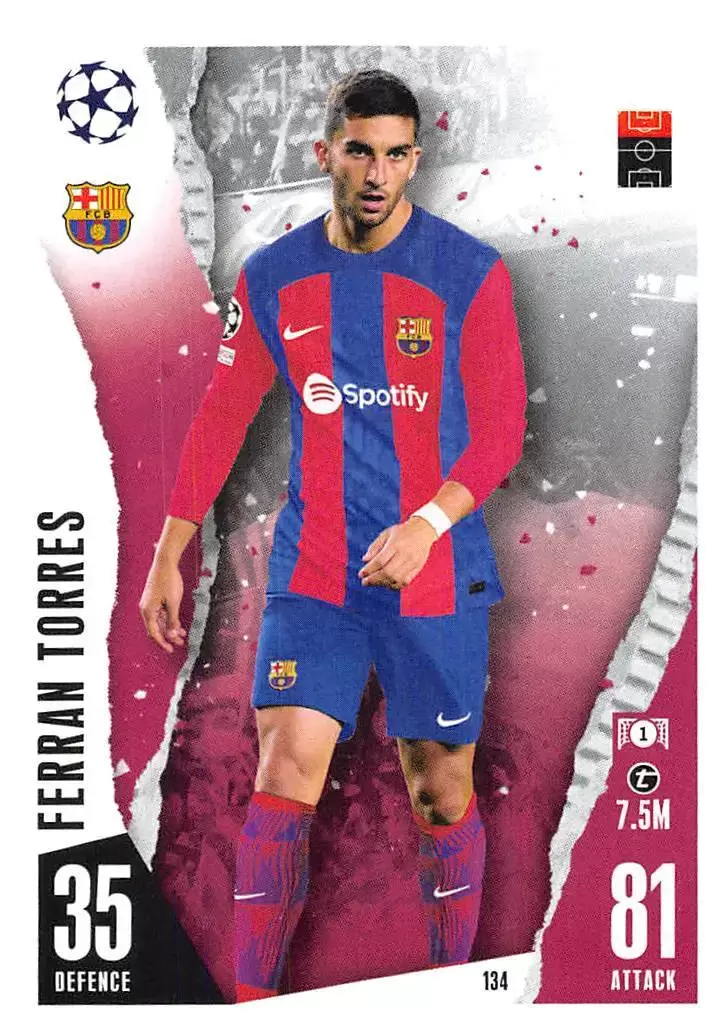 Match Attax - UEFA Champions League 2023/24 - Ferran Torres