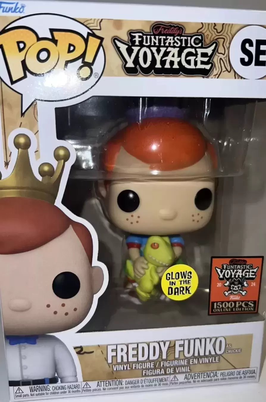 POP! Funko - Funtastik Voyage - Freddy Funko As Chuckie Yellow Raptor GITD