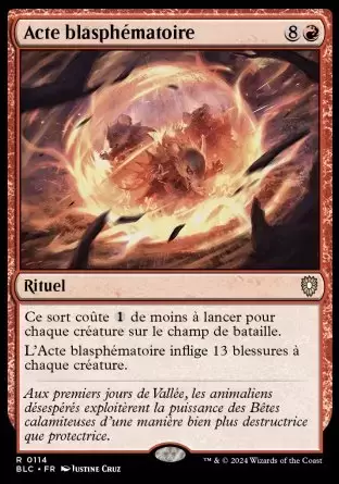 Bloomburrow Commander Decks - Acte blasphématoire