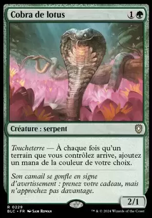 Bloomburrow Commander Decks - Cobra de lotus