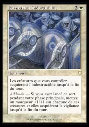 La Guerre Fratricide - Commander Decks - Formation inébranlable