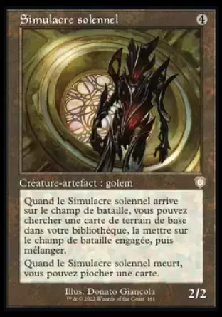 La Guerre Fratricide - Commander Decks - Simulacre solennel