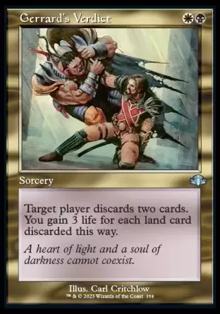 Dominaria Remastered - Verdict de Gerrard