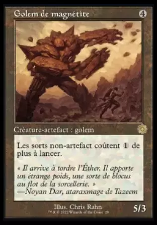 La Guerre Fratricide - Artefacts Retro - Golem de magnétite