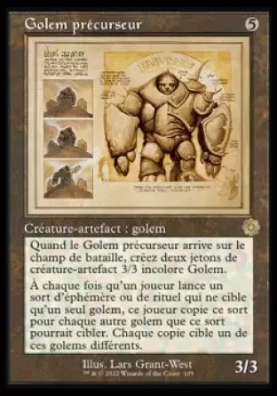 La Guerre Fratricide - Artefacts Retro - Golem précurseur