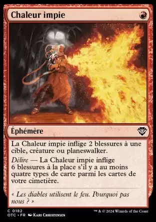 Les Hors-La-Loi de Croisetonnerre - Commander Decks - Chaleur impie