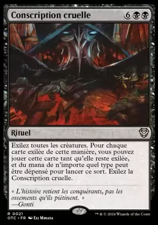 Les Hors-La-Loi de Croisetonnerre - Commander Decks - Conscription cruelle