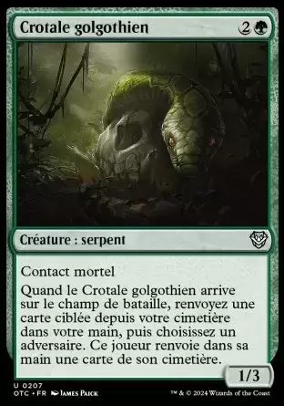 Les Hors-La-Loi de Croisetonnerre - Commander Decks - Crotale golgothien