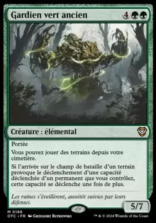 Les Hors-La-Loi de Croisetonnerre - Commander Decks - Gardien vert ancien