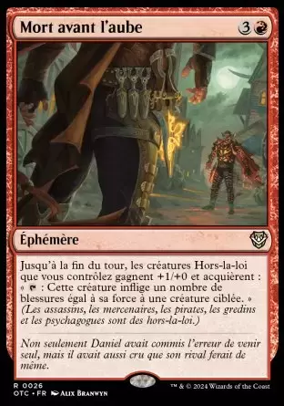 Les Hors-La-Loi de Croisetonnerre - Commander Decks - Mort avant l\'aube