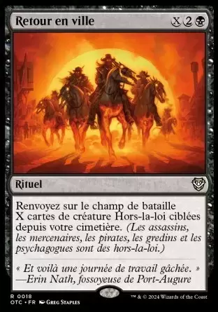 Les Hors-La-Loi de Croisetonnerre - Commander Decks - Retour en ville