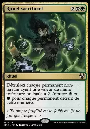Les Hors-La-Loi de Croisetonnerre - Commander Decks - Rituel sacrificiel