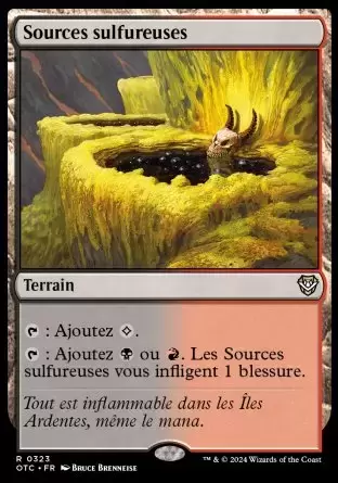 Les Hors-La-Loi de Croisetonnerre - Commander Decks - Sources sulfureuses