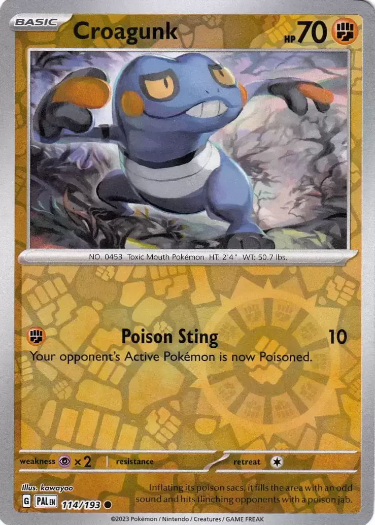 Paldea Evolved - PALEN - Croagunk Reverse