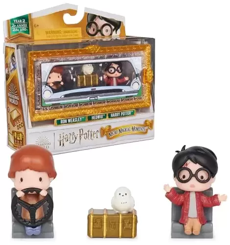 Wizarding World of Harry Potter (Enesco) - Micro Magical Moments - Ron Weasley, Hedwig & Harry Potter