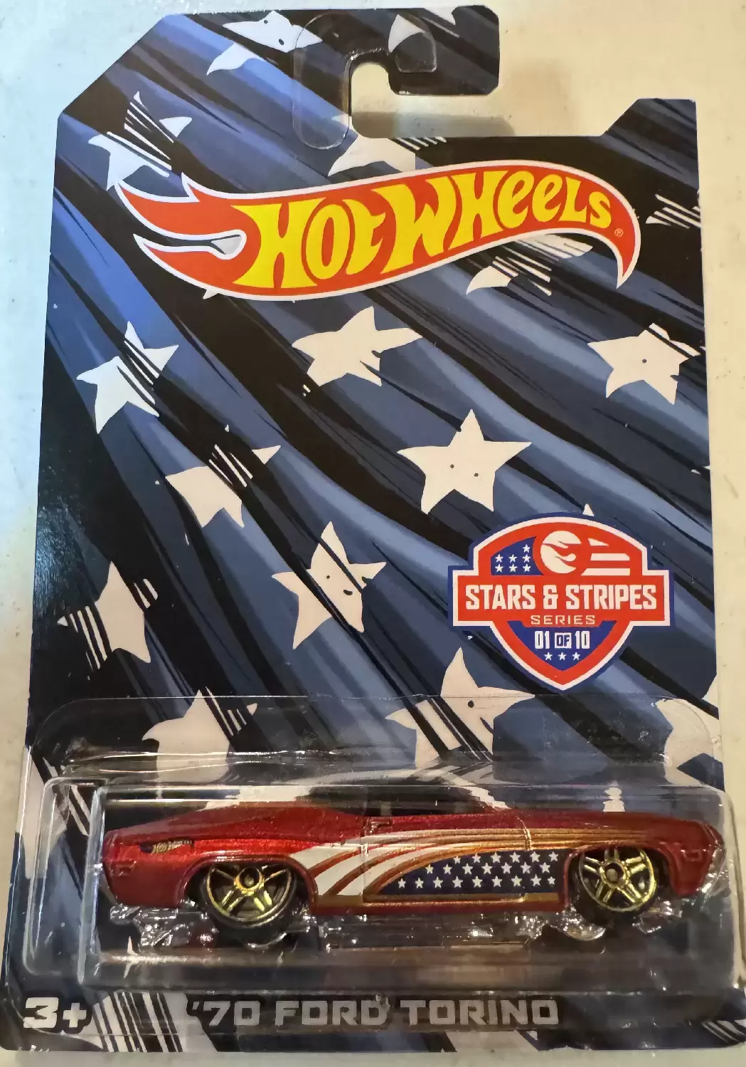 Mainline Hot Wheels - Stars and Stripes - ‘70 Ford Torino (1/10)