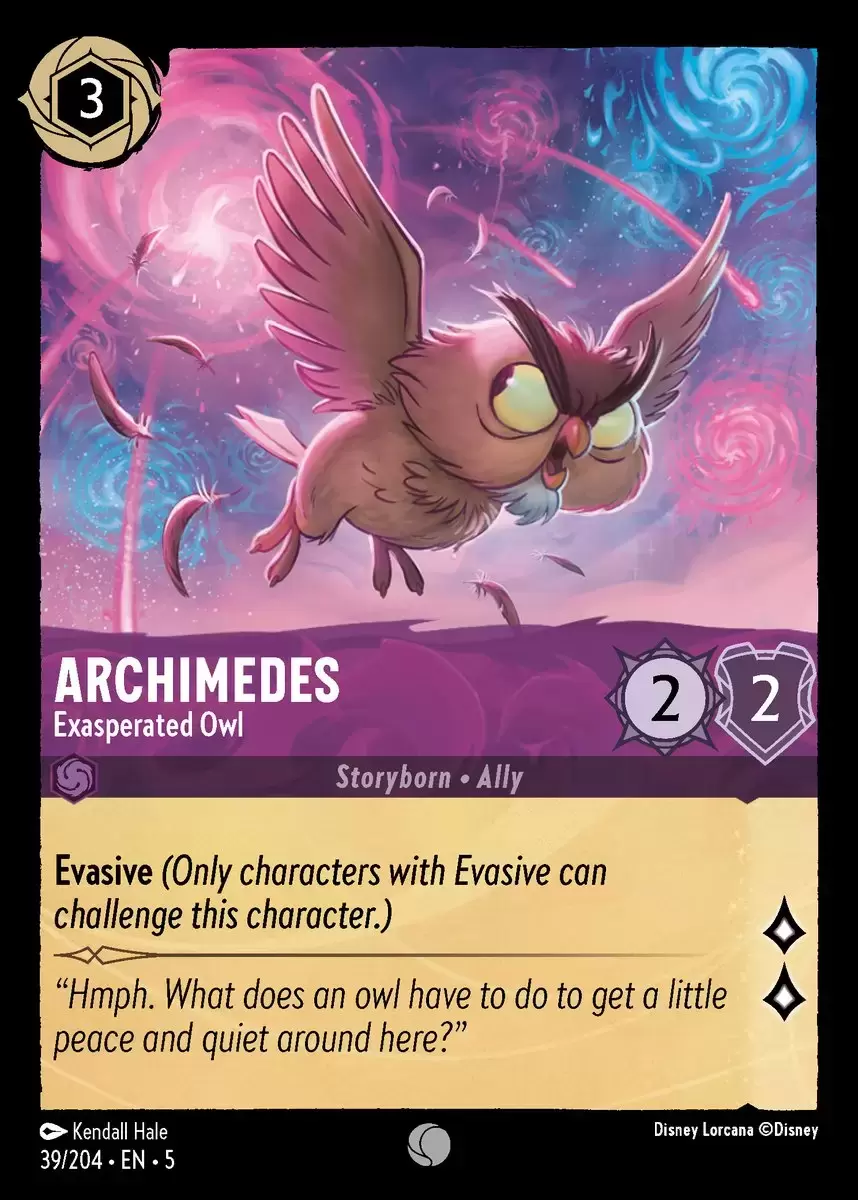 Shimmering Skies - Archimedes - Exasperated Owl