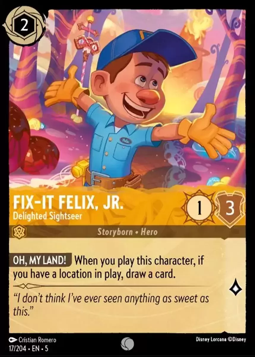 Shimmering Skies - Fix-It Felix, Jr. - Delighted Sightseer