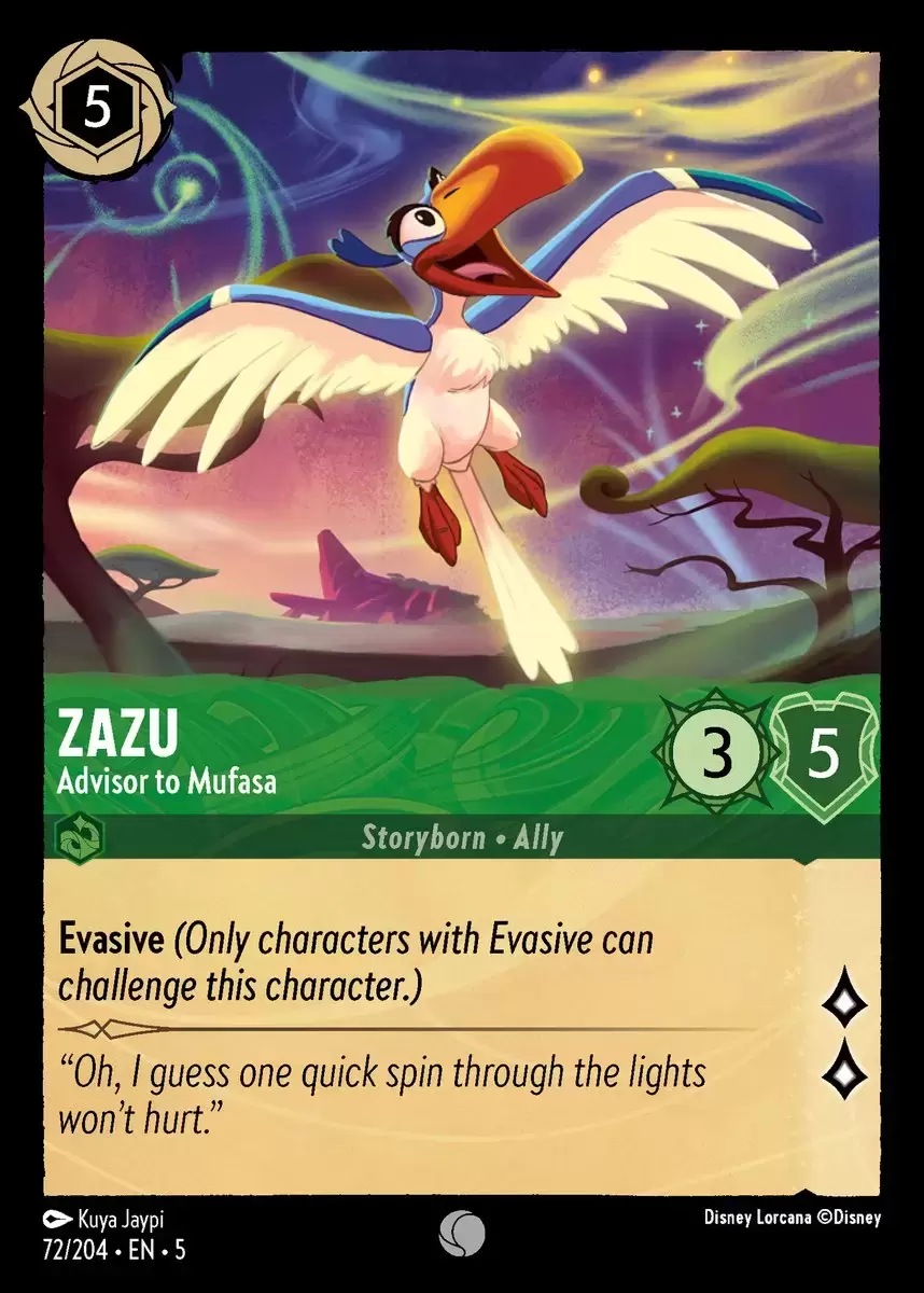 Shimmering Skies - Zazu - Advisor to Mufasa