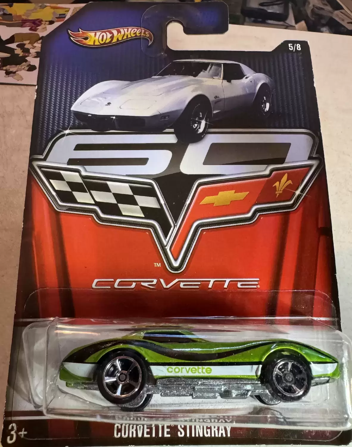 Mainline Hot Wheels - Hot Wheels - Corvette 60th Anniversary Series - Corvette Stingray (5/8)