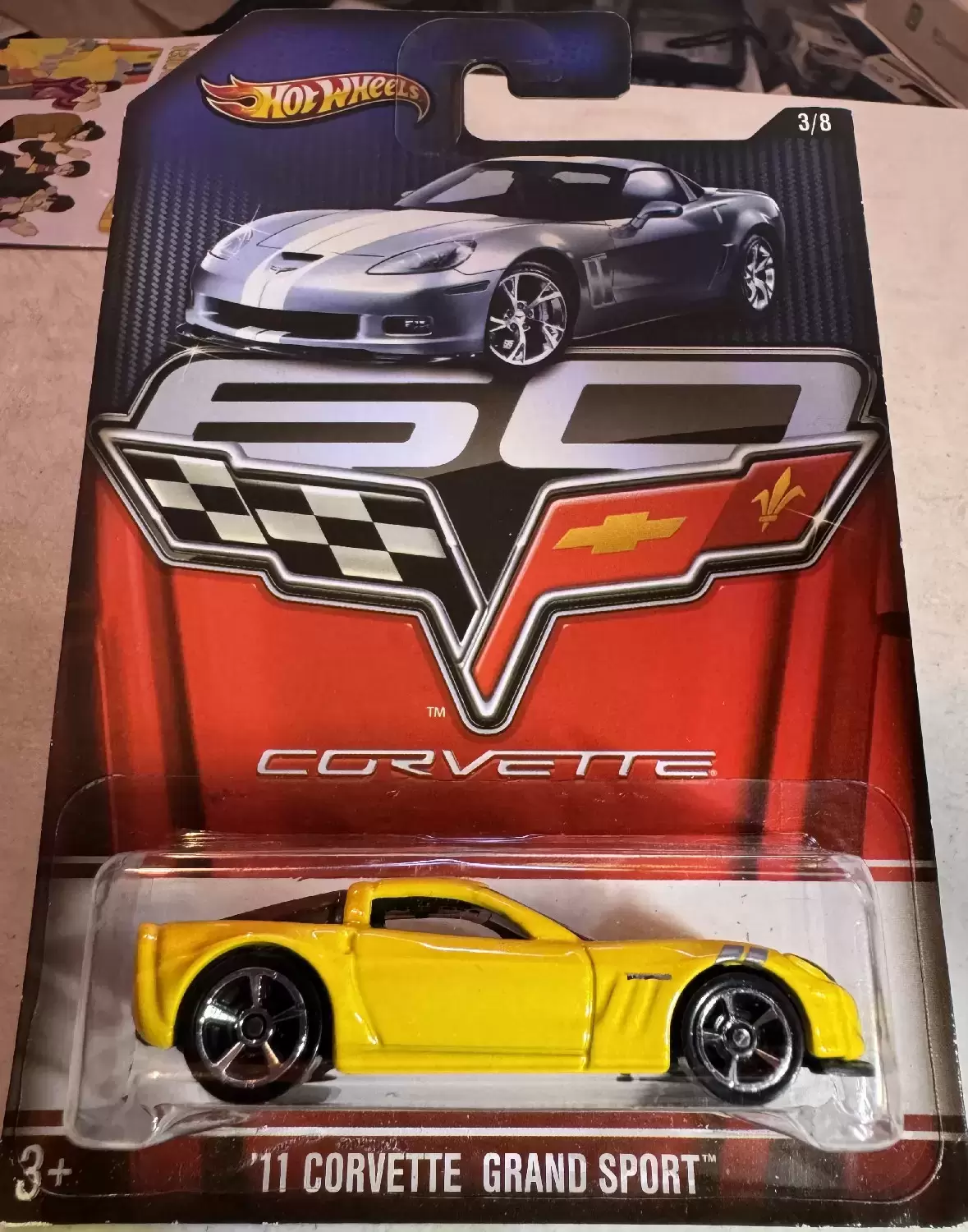 Mainline Hot Wheels - Hot Wheels - Corvette 60th Anniversary Series - ‘11 Corvette Grand Sport (3/8)