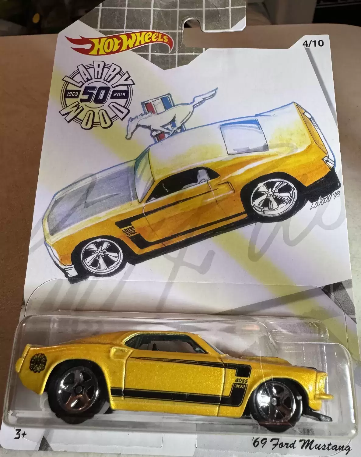 Mainline Hot Wheels - Hot Wheels Larry Wood 50th Anniversary series - ‘69 Ford Mustang (4/10)