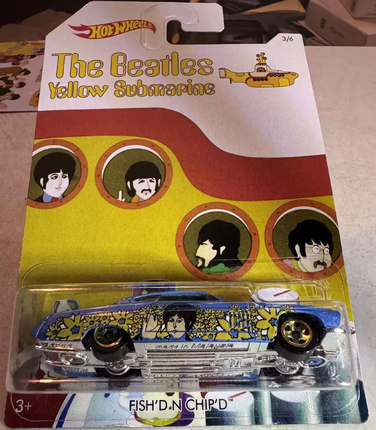 Mainline Hot Wheels - Hot Wheels - The Beatles Yellow Submarine Series - Fish’D N Chip’D (3/6)