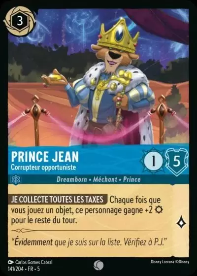 Ciel Scintillant - Chapitre 5 - Prince Jean - Corrupteur Opportuniste