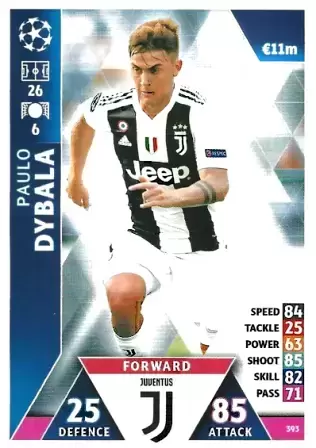 Match Attax - UEFA Champions League 2018/2019 - Paulo Dybala - Juventus