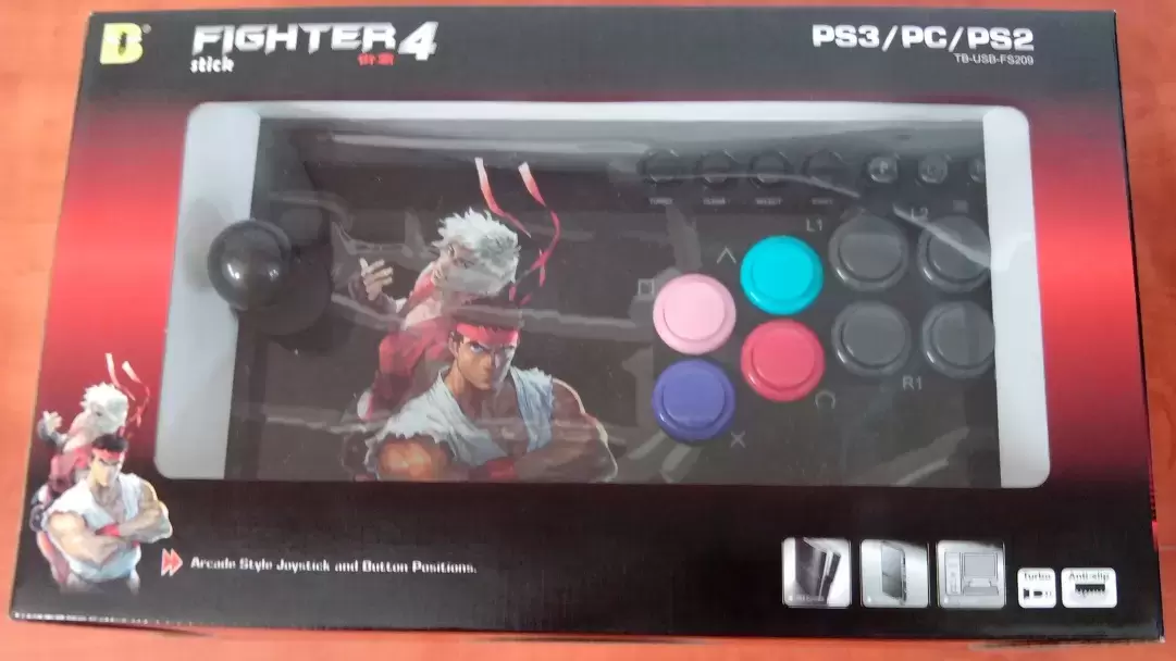 Arcade Stick - Fighter4 - Arcade Style Joystick - TB-USB-FS209 (Black)