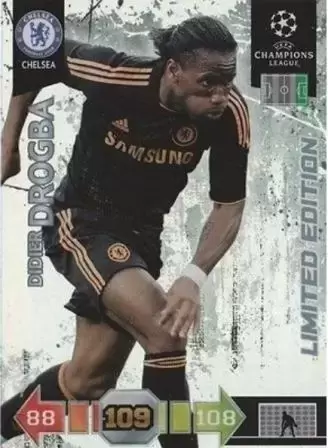 Adrenalyn XL - UEFA Champions League 2010-2011 - Didier Drogba - Chelsea FC - Limited edition