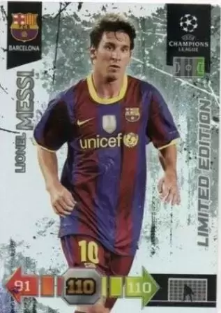 Adrenalyn XL - UEFA Champions League 2010-2011 - Lionel Messi - FC Barcelona - Limited edition