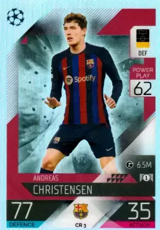 Match Attax UEFA Champions League 2022/2023 - Andreas Christensen - FC Barcelona