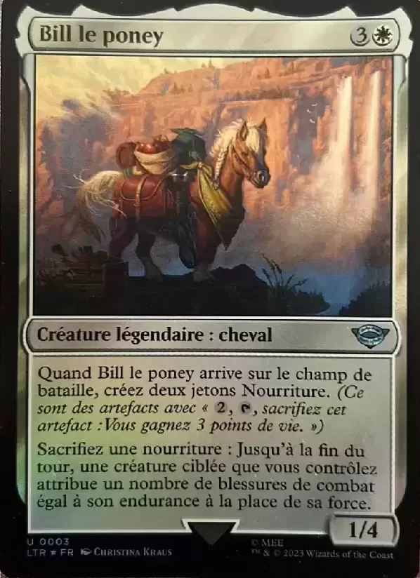 Le Seigneur des Anneaux : Chroniques de la Terre du Milieu - Bill le poney Foil