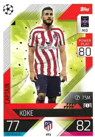 Match Attax UEFA Champions League 2022/2023 - Koke - Atlético de Madrid