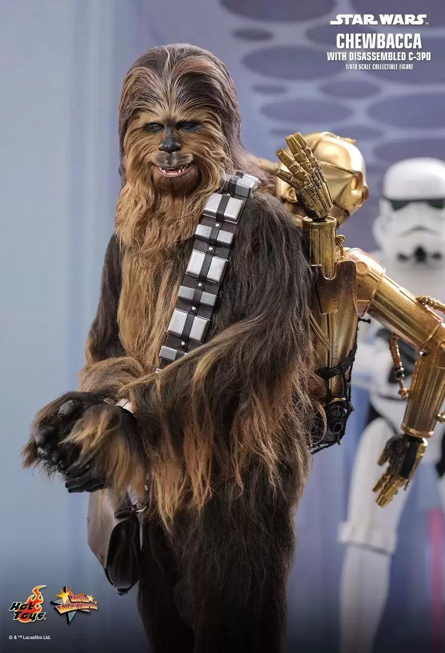 Movie Masterpiece Series - Star Wars - Chewbacca with disassembled C-3PO