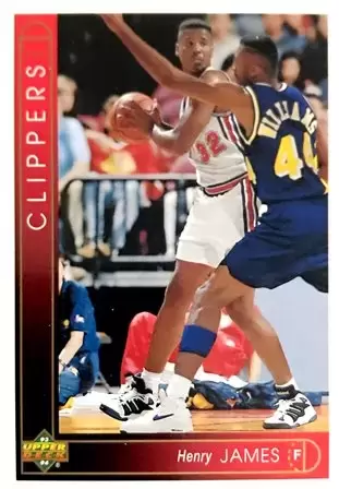 Henry James 1993 94 Upper D.E.C.K NBA Basketball Edition US Version card 377