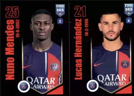 FIFA 365 - 2024 - Nuno Mendes / Lucas Hernandez - Paris Saint-Germain