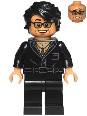 Lego Jurassic World Minifigures - Dr. Ian Malcolm - Partially Open Shirt with Pocket