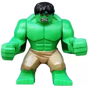 LEGO Super Heroes Minifigures - Hulk - Giant, Dark Tan Pants