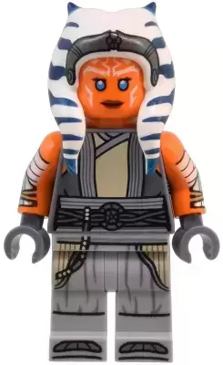 LEGO Star Wars Minifigs - Ahsoka Tano (Adult) - Printed Arms, Light Bluish Gray Legs