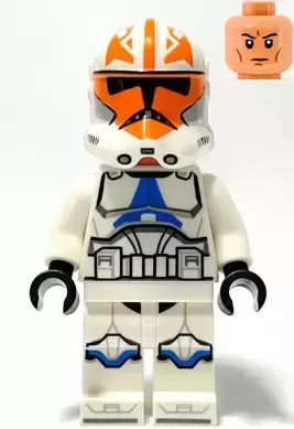 LEGO Star Wars Minifigs - Clone Trooper, 501st Legion, 332nd Company (Phase 2) - Helmet with Holes and Togruta Markings