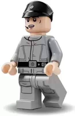 LEGO Star Wars Minifigs - Imperial Crew - Black Cap, Open Mouth (75394)