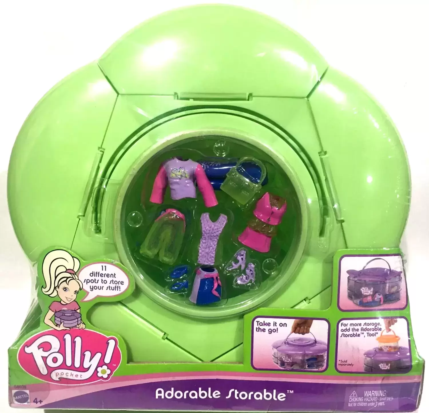 Polly Pocket (2003 – 2006) - Adorable Storable Green